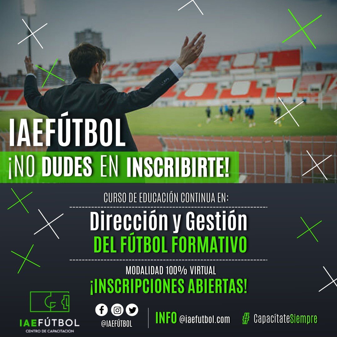 Curso de Dirección y Gestión del Fútbol Formativo