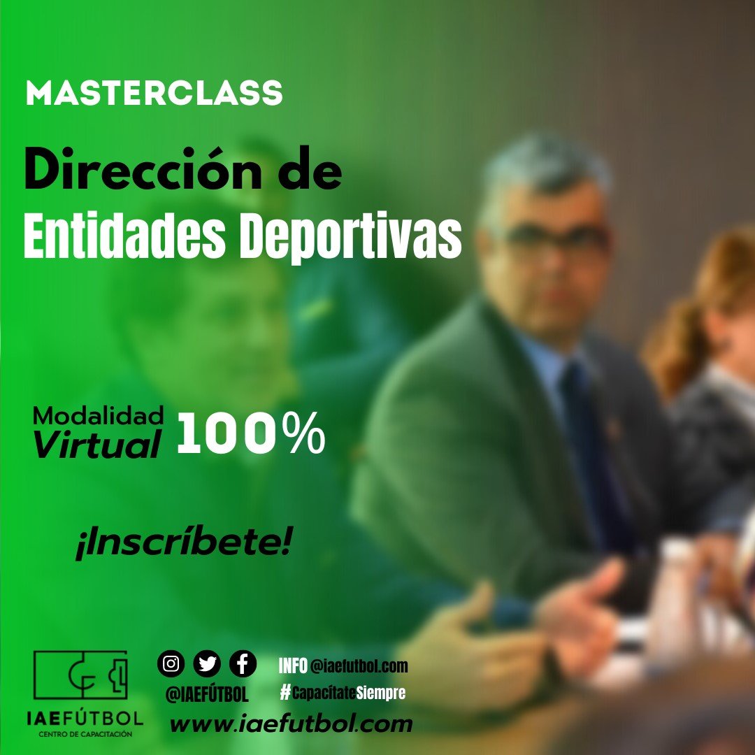 MasterClass de Dirección de Entidades Deportivas