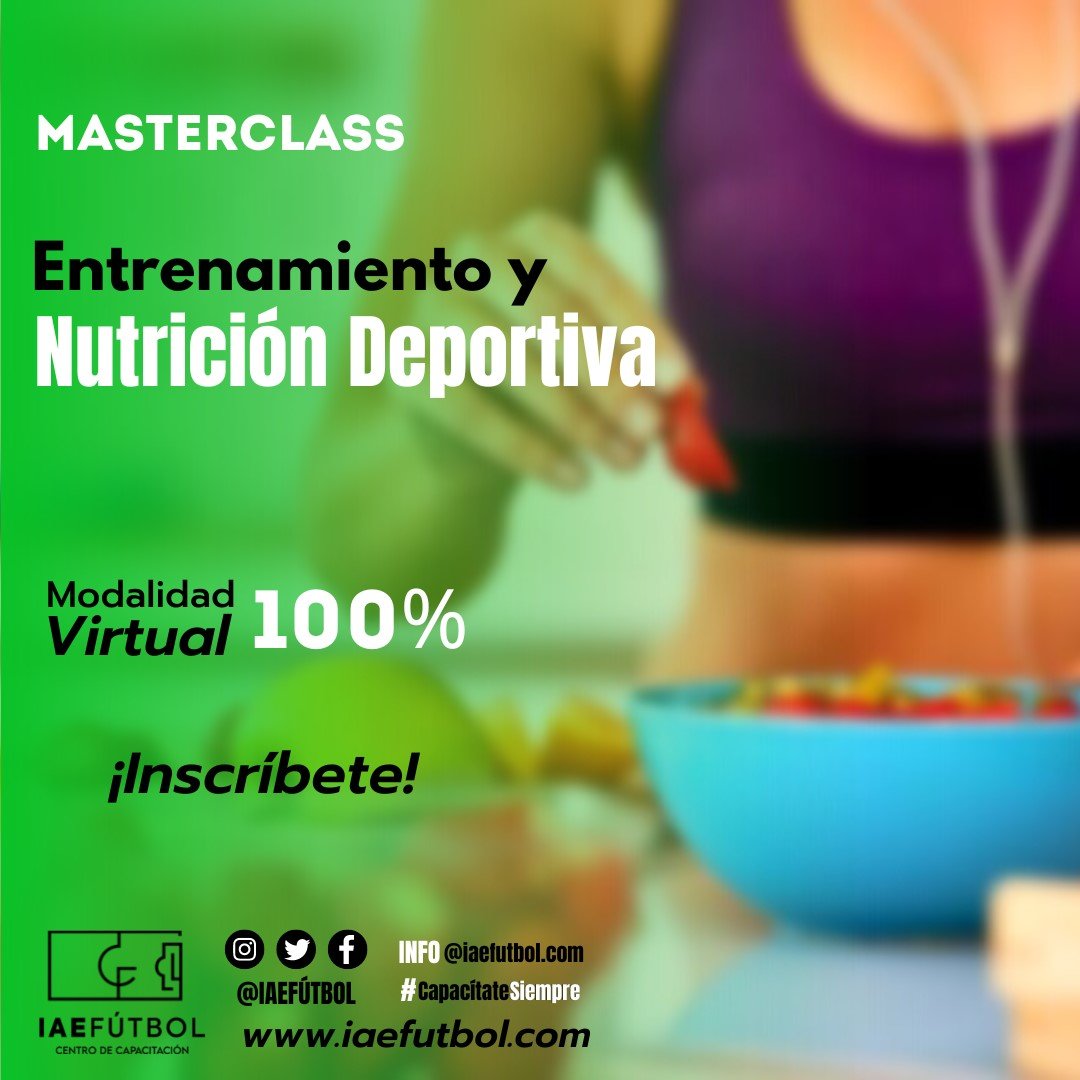 MasterClass de Entrenamiento y Nutrición Deportiva